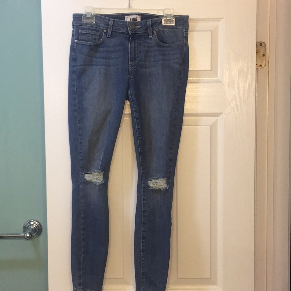 Paige verdigo ankle jeans